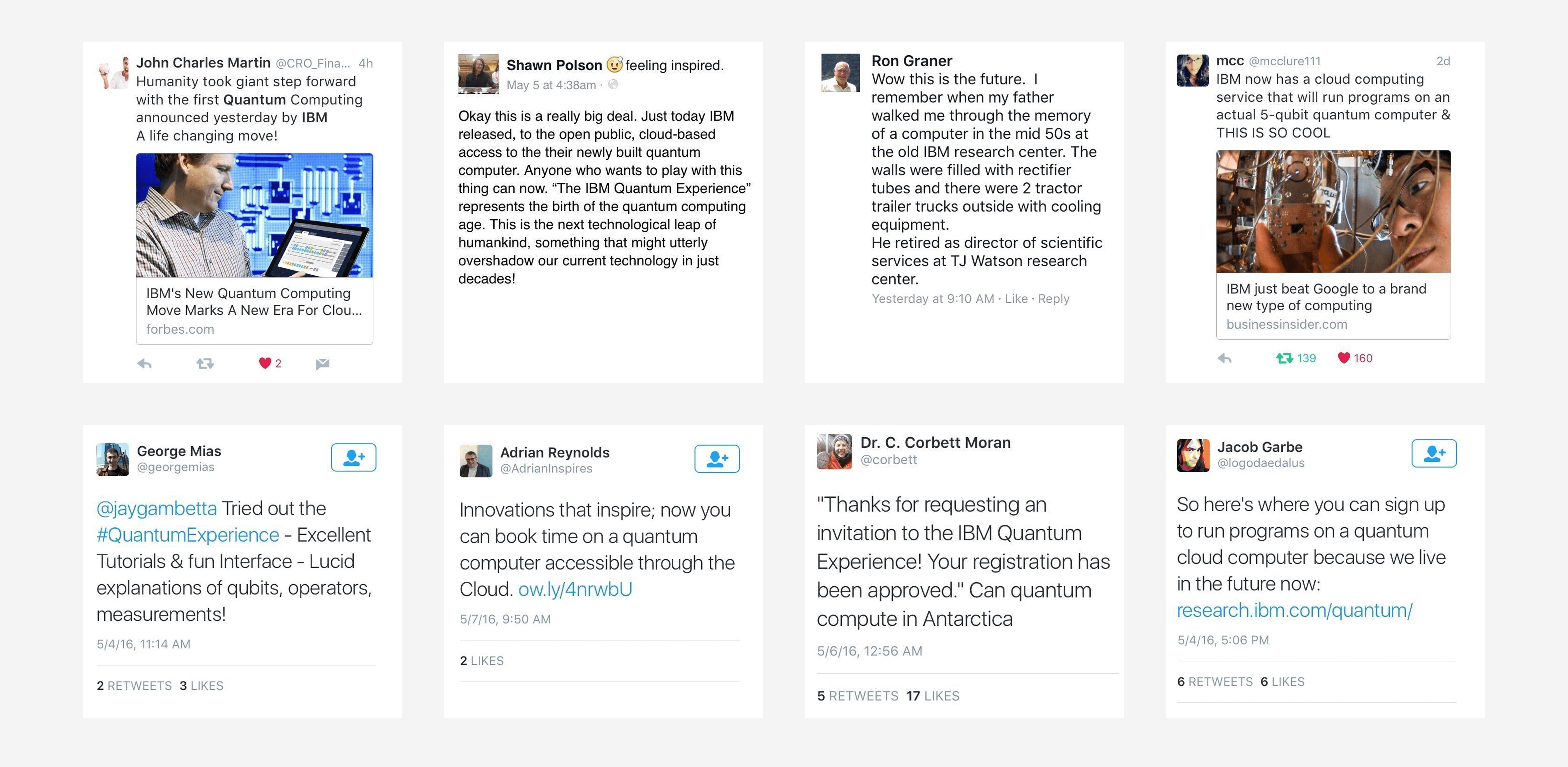 Users react to the first quantum computer on the cloud. iqe-launch-social.png